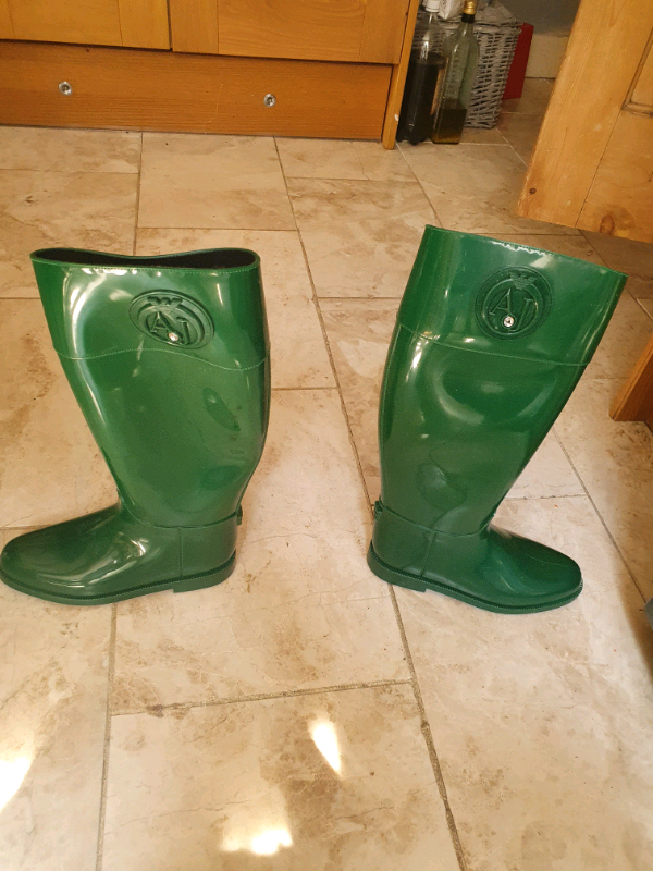 armani wellington boots